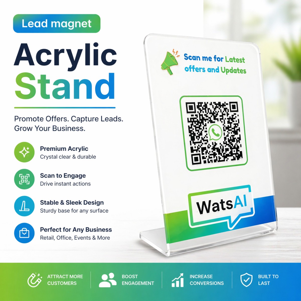 Lead Magnet Acrylic Stand-Generic